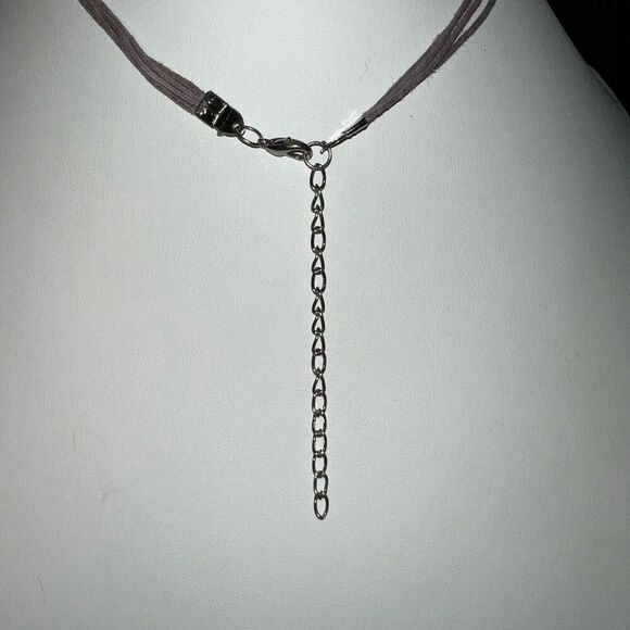 Vintage Lavender Bead Cascading Bib Statement Necklace - Picture 4 of 5